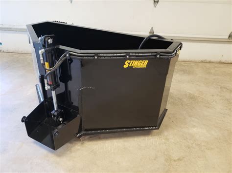 skid steer funnel bucket|Skid Steer Concrete Attachments .